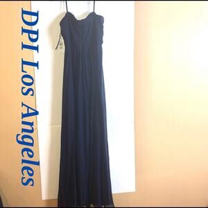 DPI Los Angeles Navy Blue Evening Gown. NWT